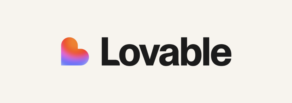 lovable logo white background